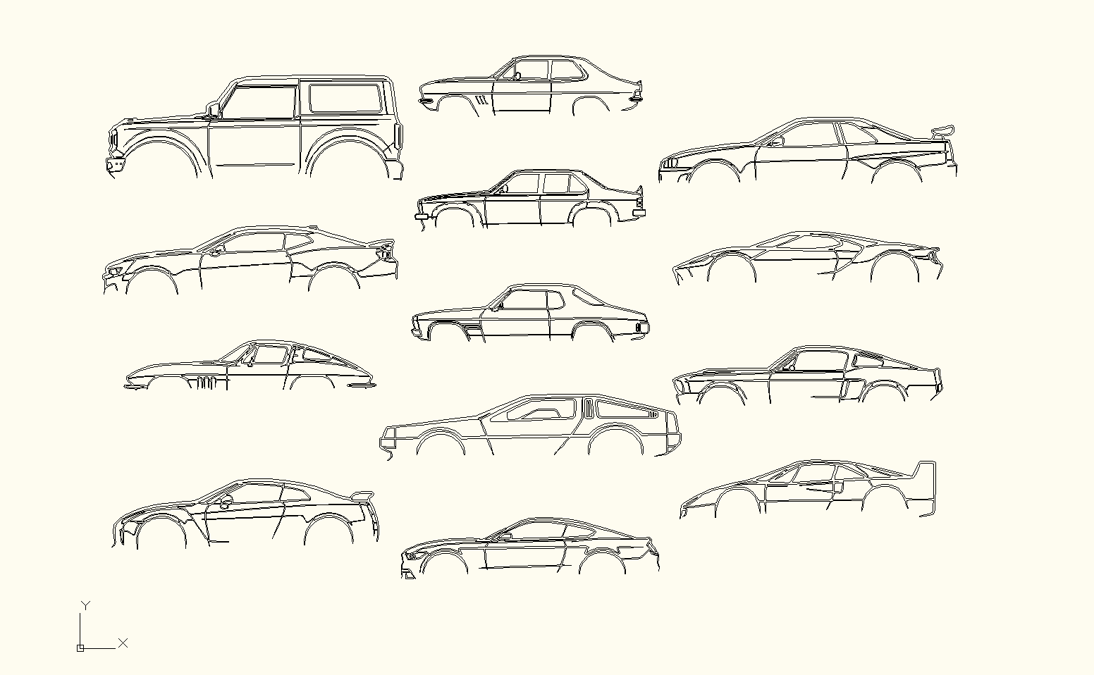 silhouette voitures